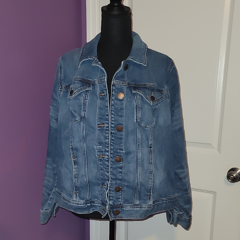 Lane Bryant Light Blue Denim Jacket Sz: 18 - Picture 2 of 8
